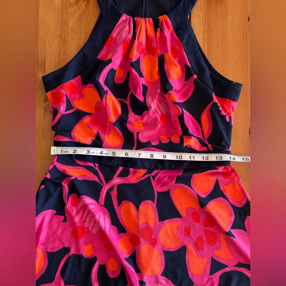 Trina Turk Pink and Orange Floral Dress - Picture 2 of 4